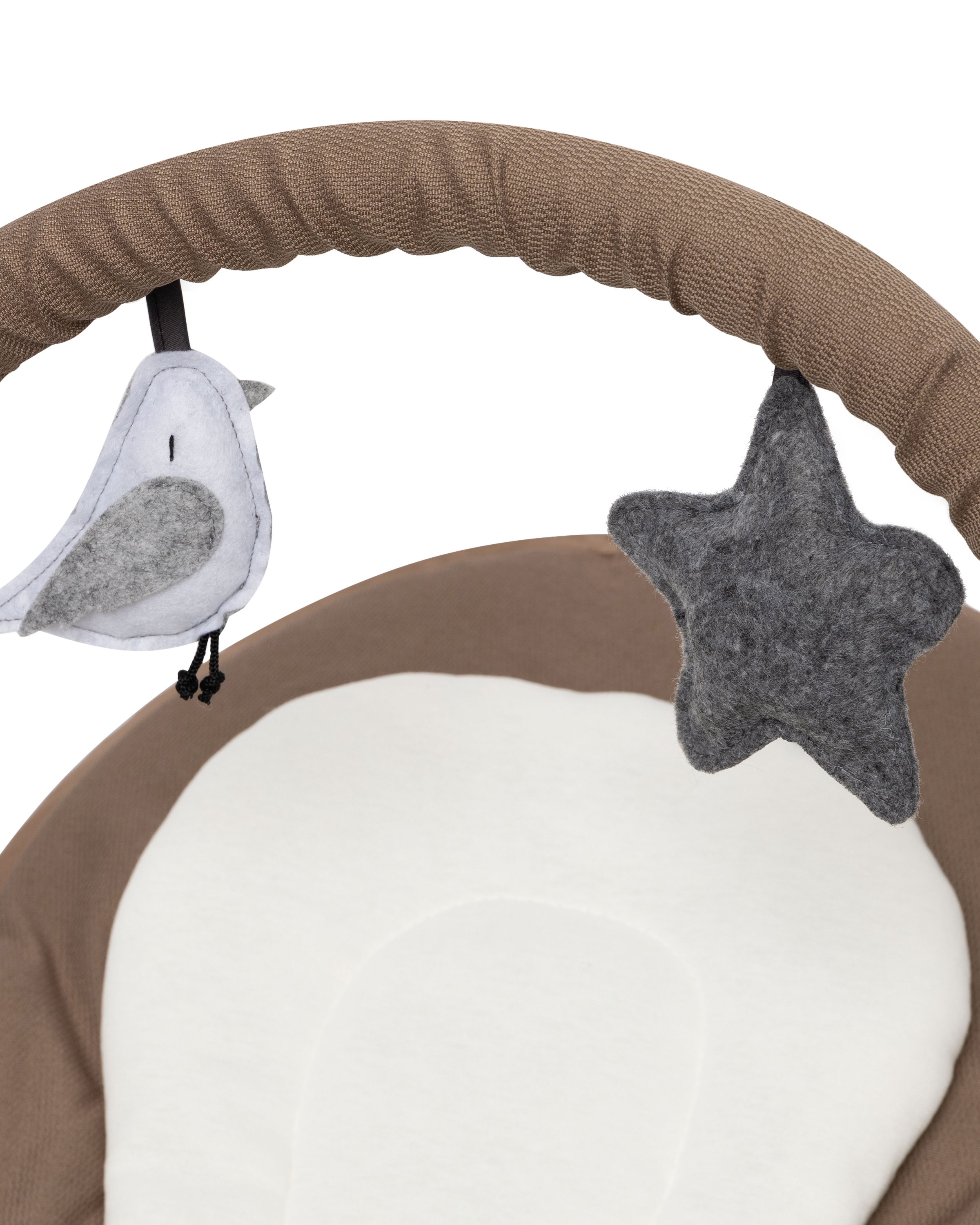 Шезлонг BabyGo Birdy бежевый - фото 6