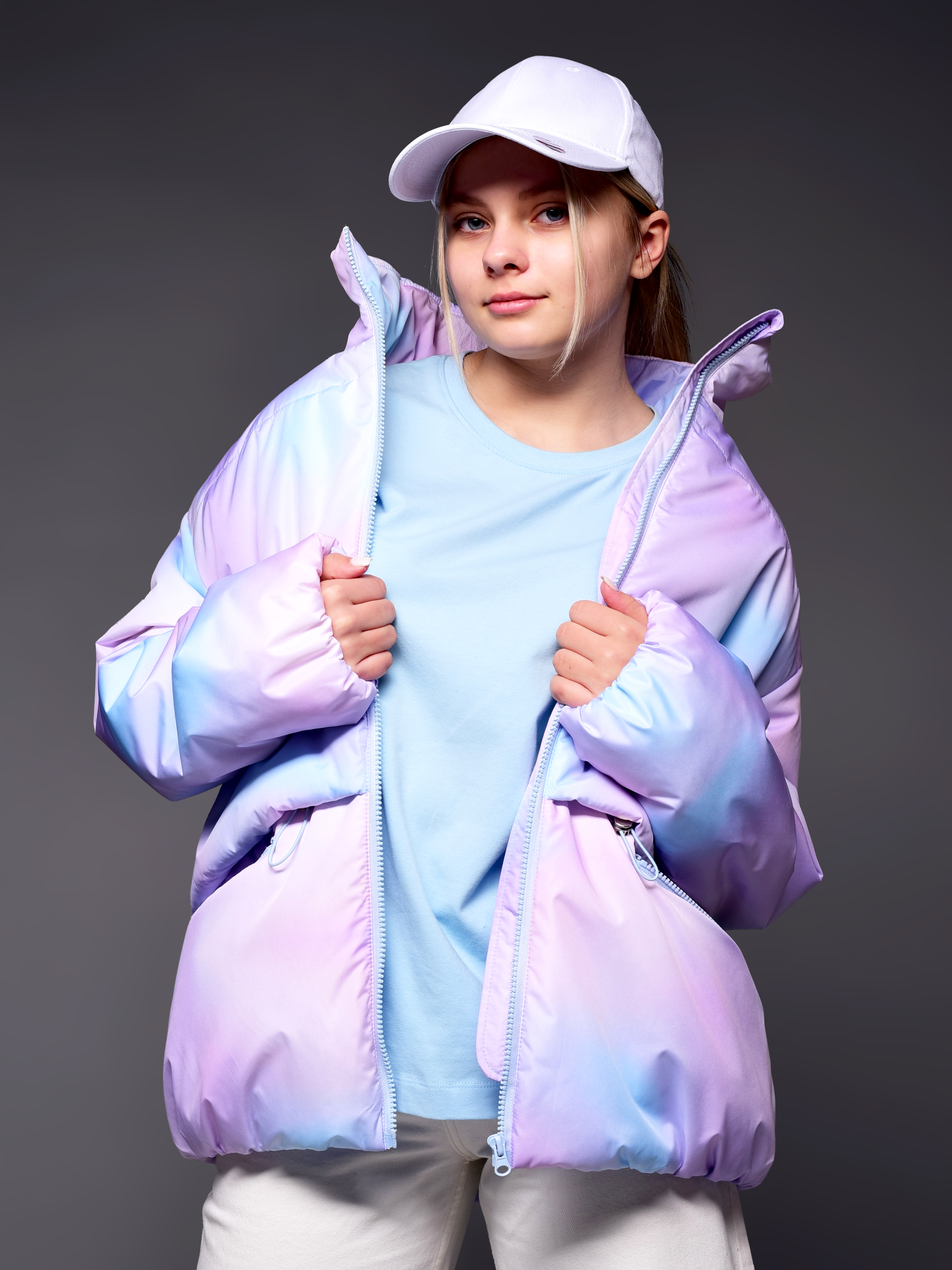 Куртка Аврора 1105-Д/принт-акварель - фото 1