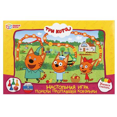 Настольная игра Умные игры Три кота Поиски корзинки