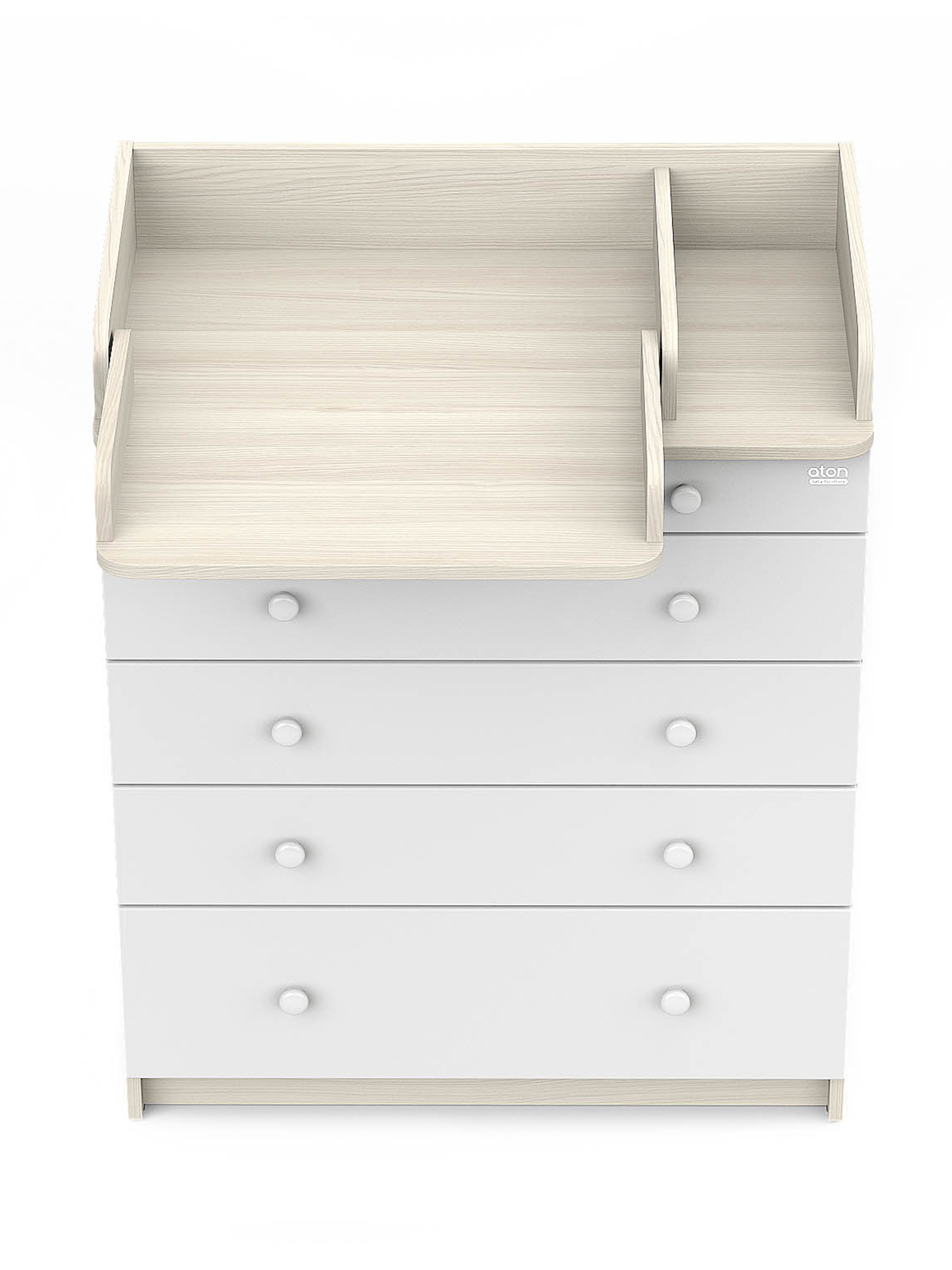 Комод пеленальный Aton Maks ясень севилья-белый софт - фото 3