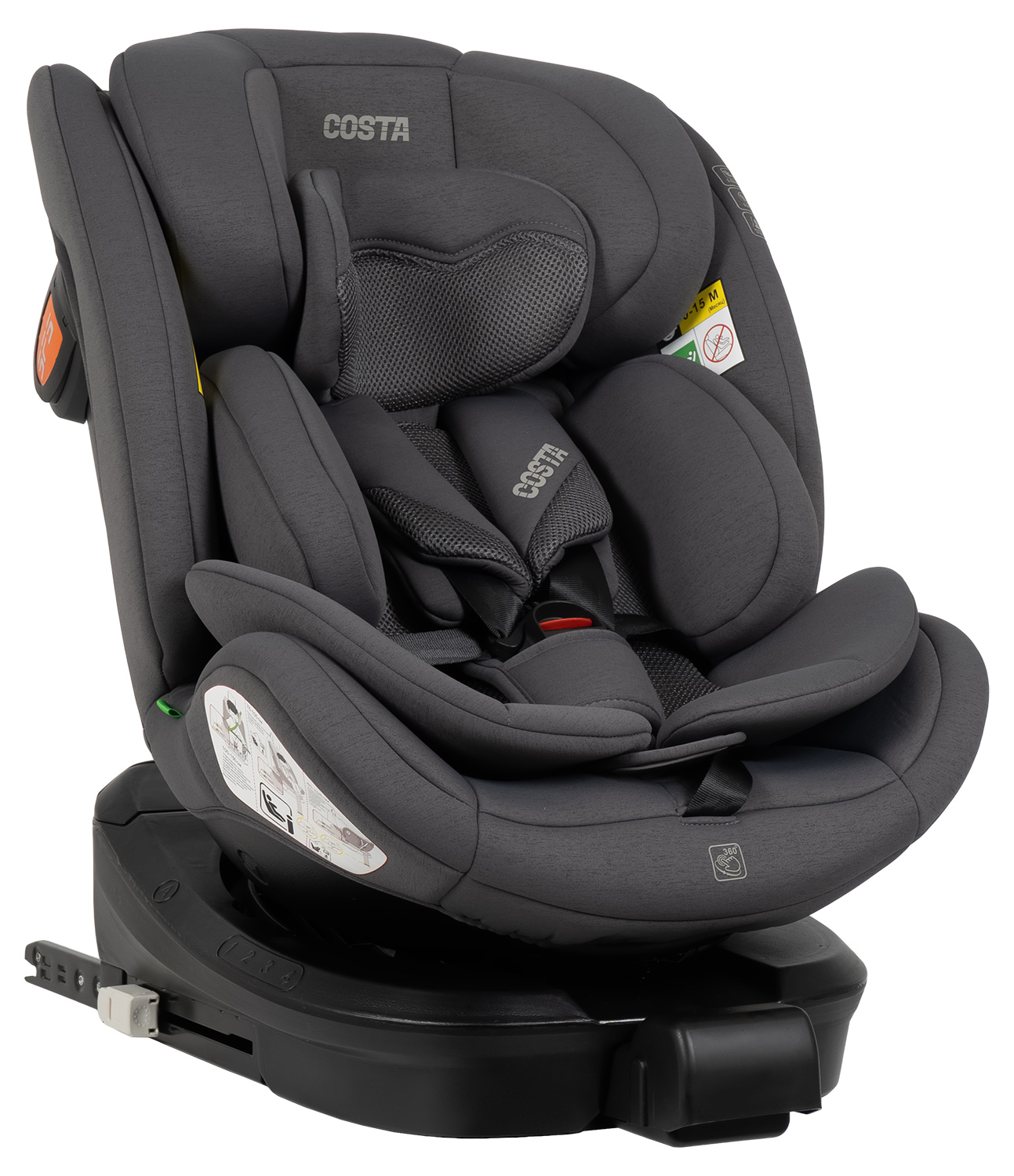 Автокресло Costa YB108А Isofix 0+/1/2/3 (0-36 кг) серый - фото 10