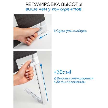 Барьер защитный для кровати Amarobaby Linear черный 200 см