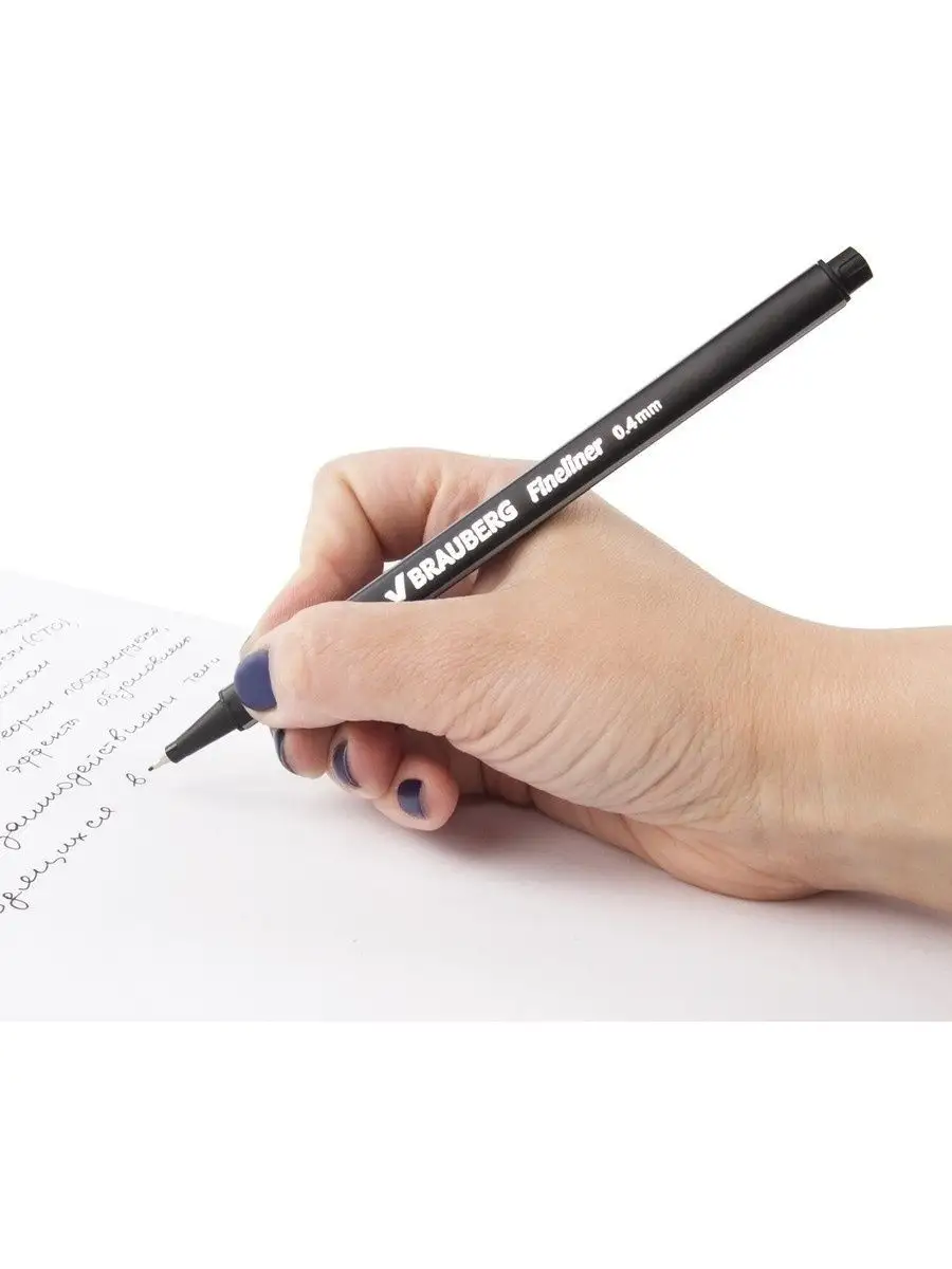 Ручка капиллярная Brauberg 12 шт. - фото 10