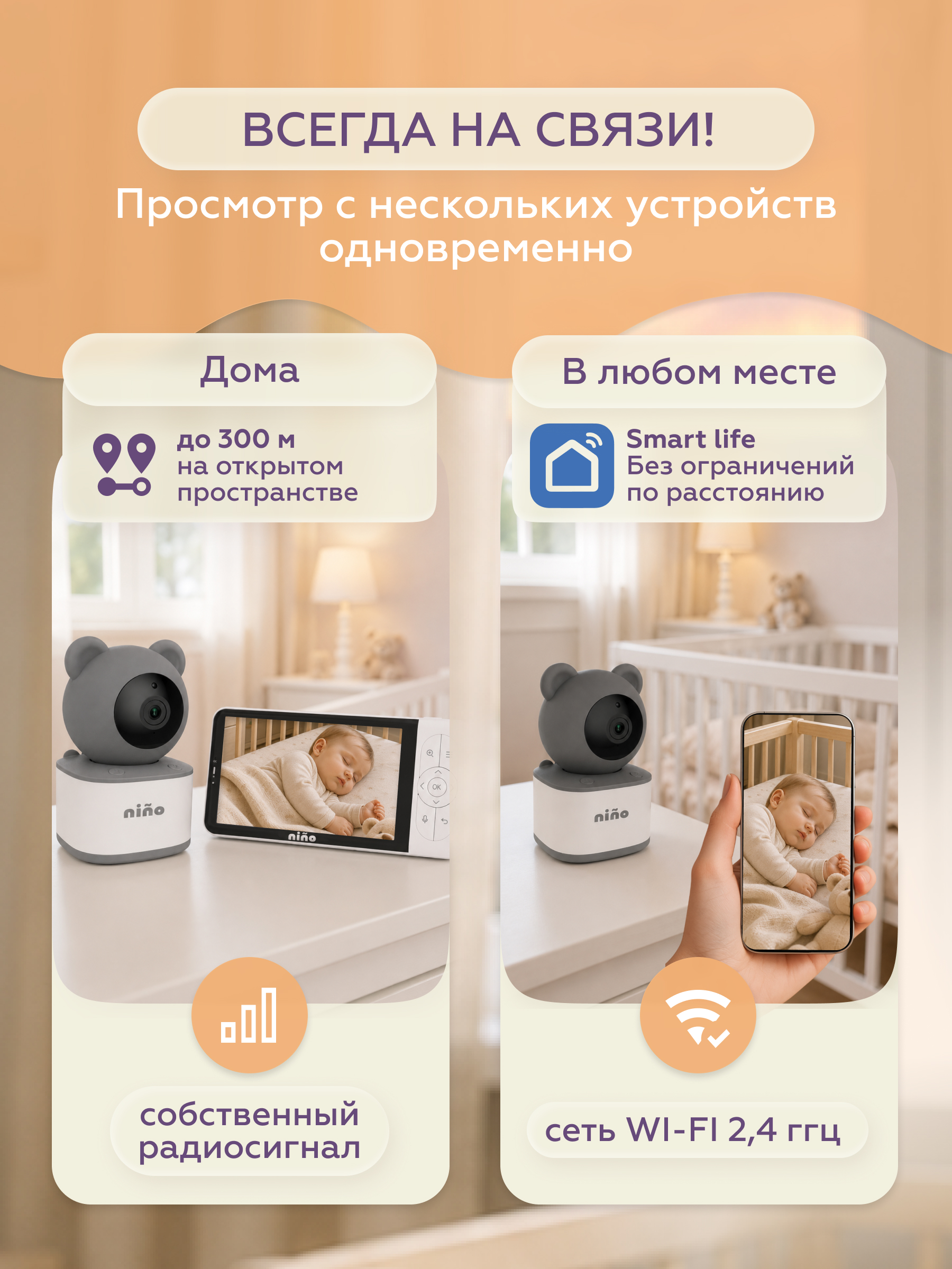 Видеоняня nino Baby 6YB - фото 3
