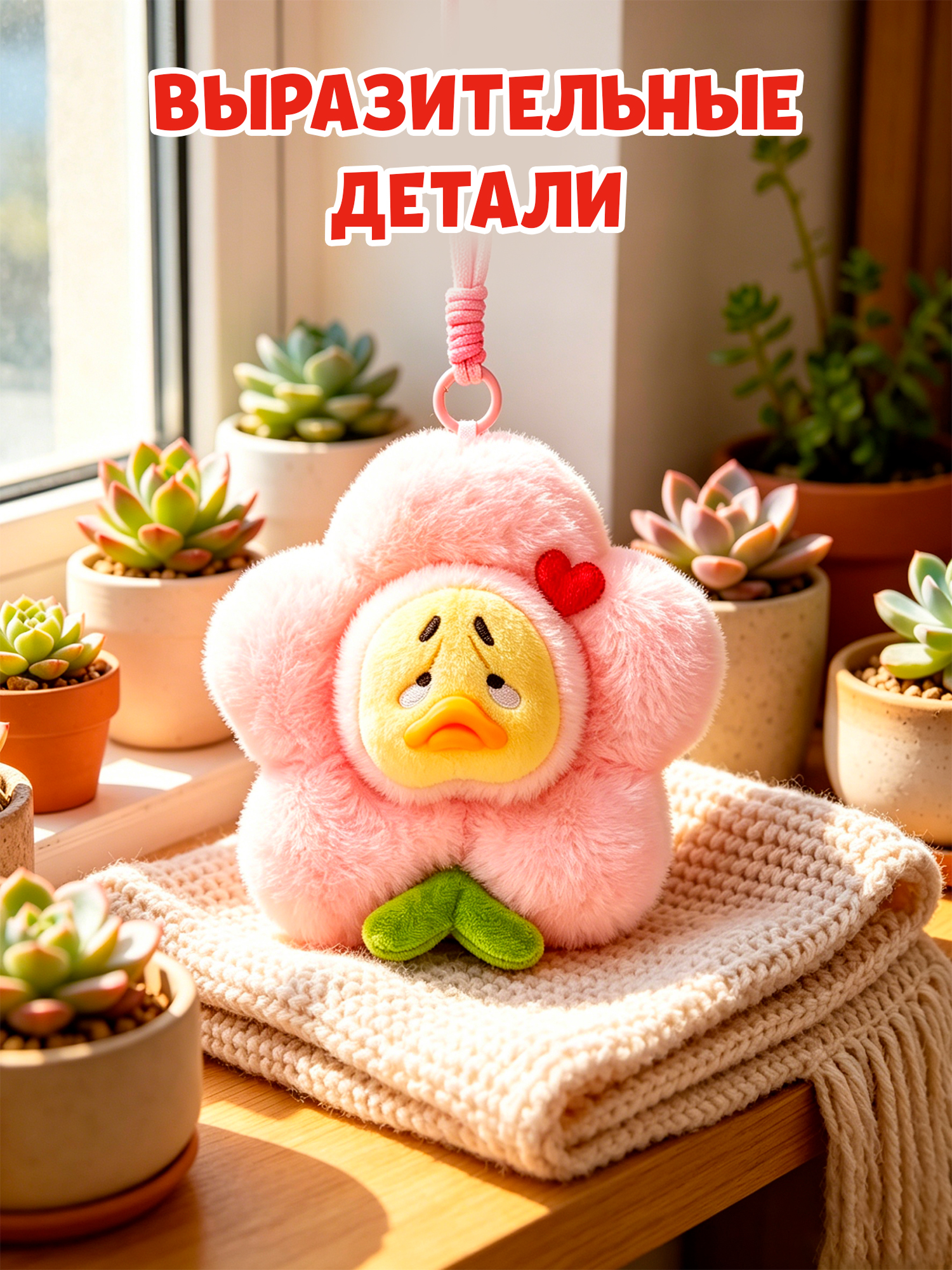 Брелок Upset Duck на цепочке - фото 2