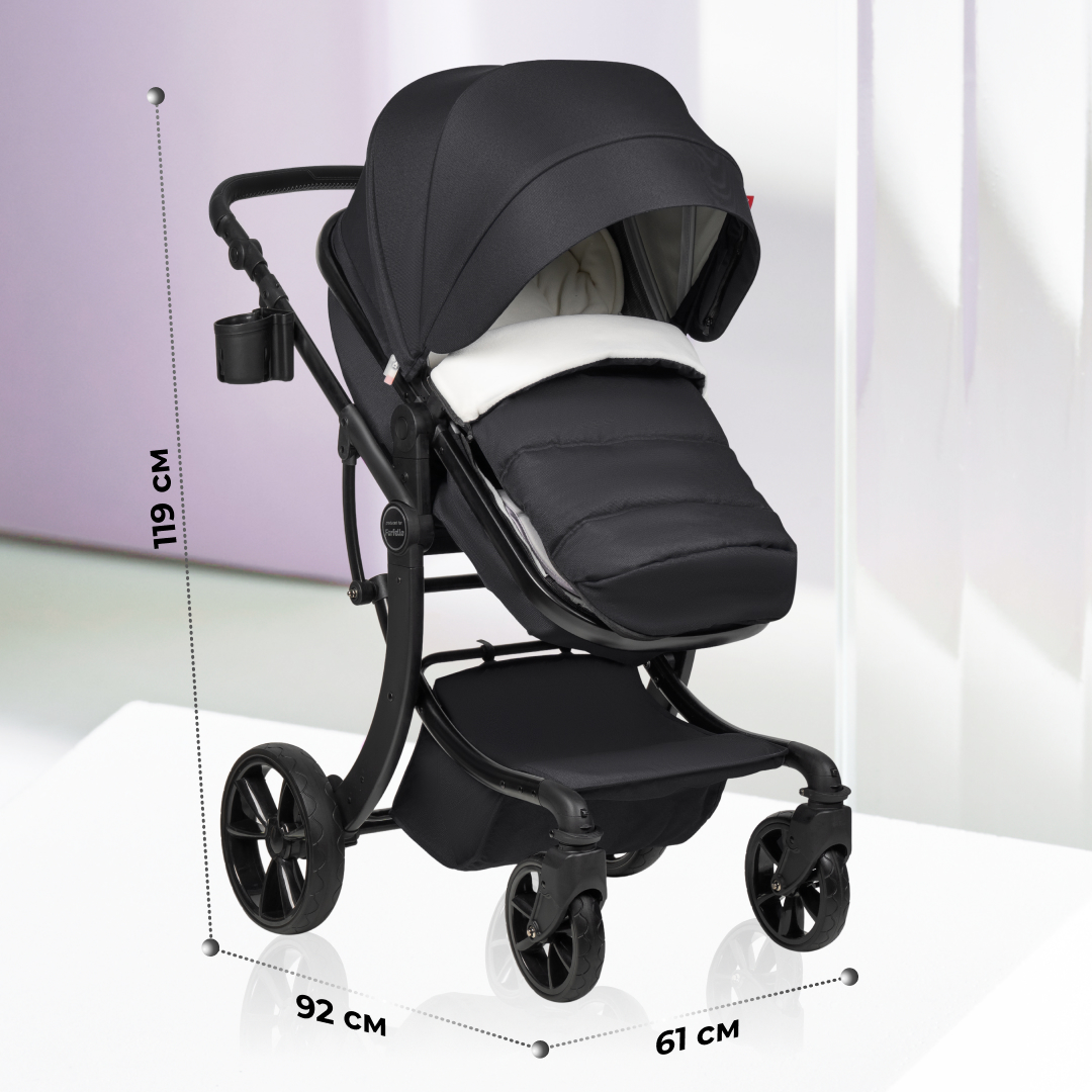 Коляска трансформер Aimile Original New Black черный - фото 12