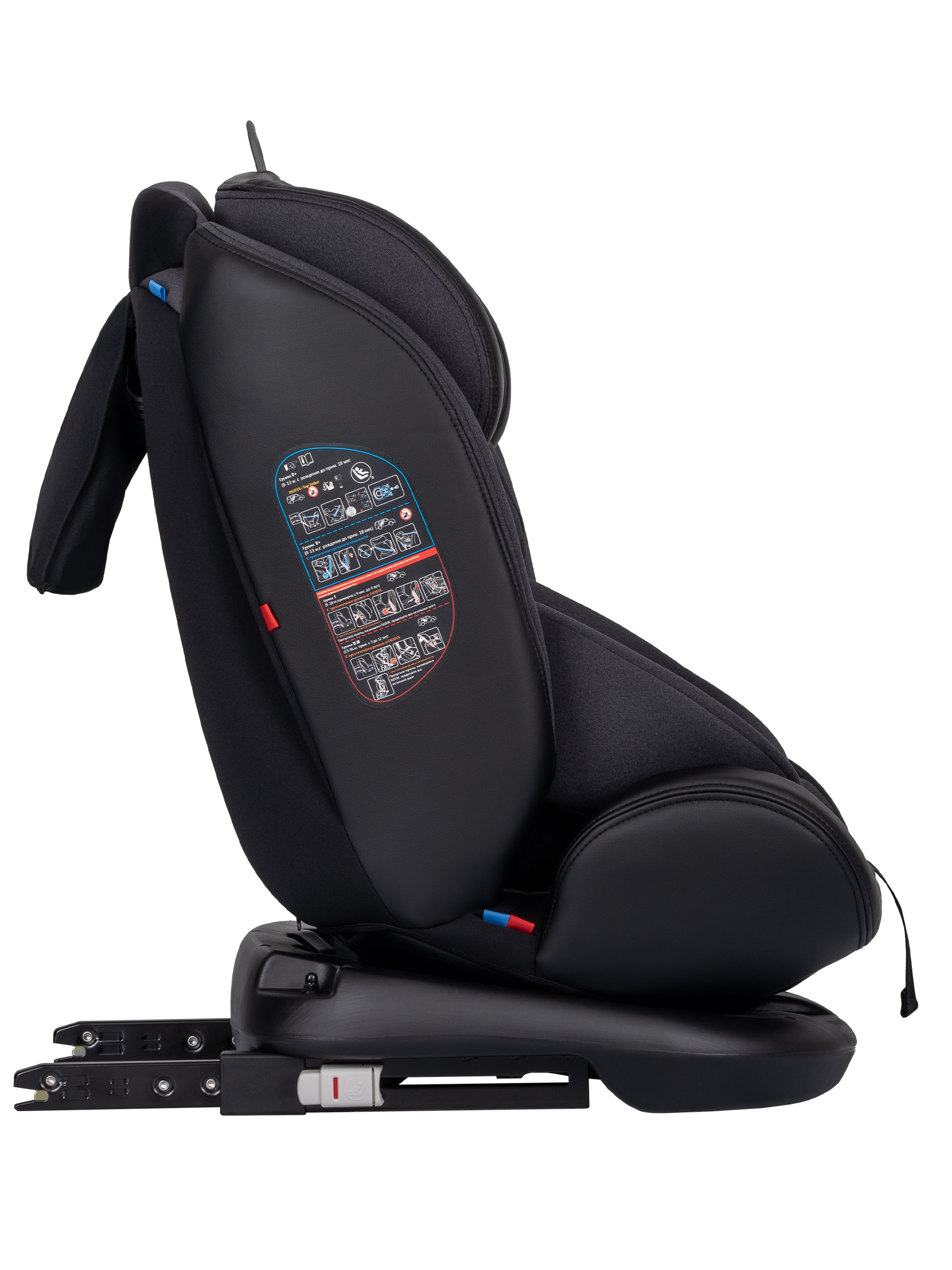 Автокресло Indigo Aero, черный Isofix 0+/1/2/3 (0-36 кг) - фото 9