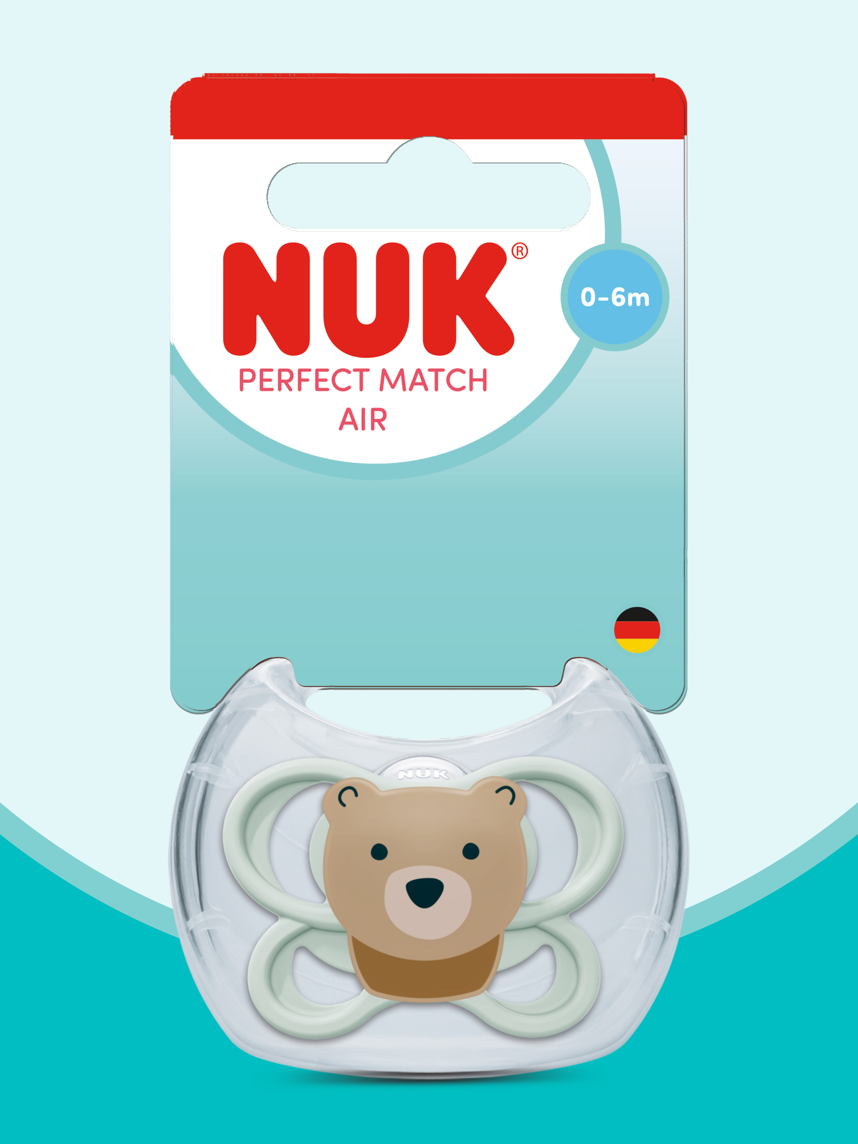 Пустышка Nuk силикон ортодонтическая от 0 мес. - фото 1