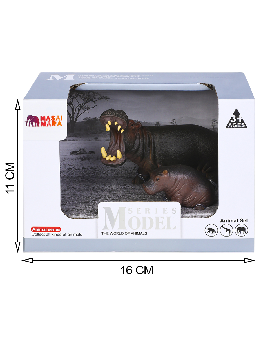 Игровой набор Masai Mara Семья бегемотов - фото 6