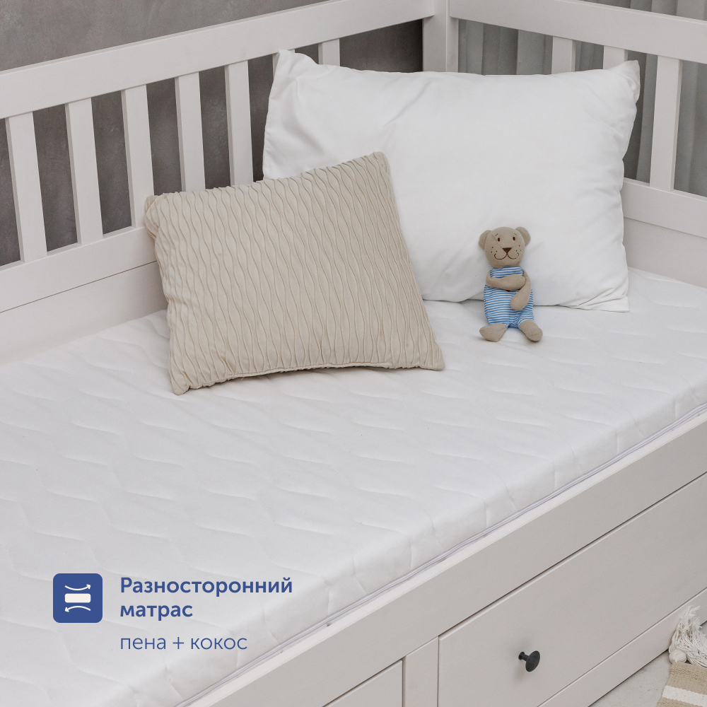 Комплект в кроватку buyson BuyEnjoy: матрас 140х70 + чехол на матрас 140х70 - фото 3