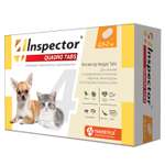 Таблетки от клещей блох и глистов для кошек и собак Inspector Quadro Tabs 0.5-2 кг