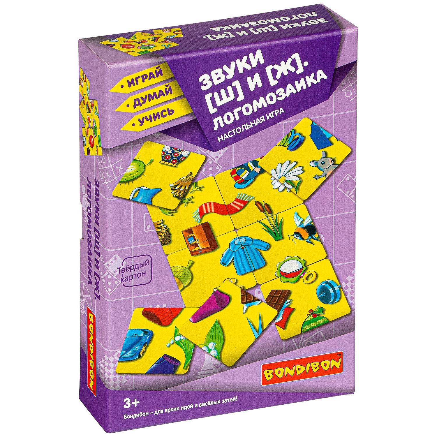 Настольная игра Bondibon нейро Логомозаика звуки Ш-Ж - фото 3