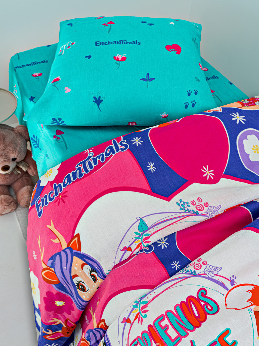 Комплект постельного белья Павлинка Enchantimals полутораспальный 3 предм. - фото 9