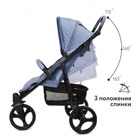 Коляска прогулочная Babyton Trio Denim