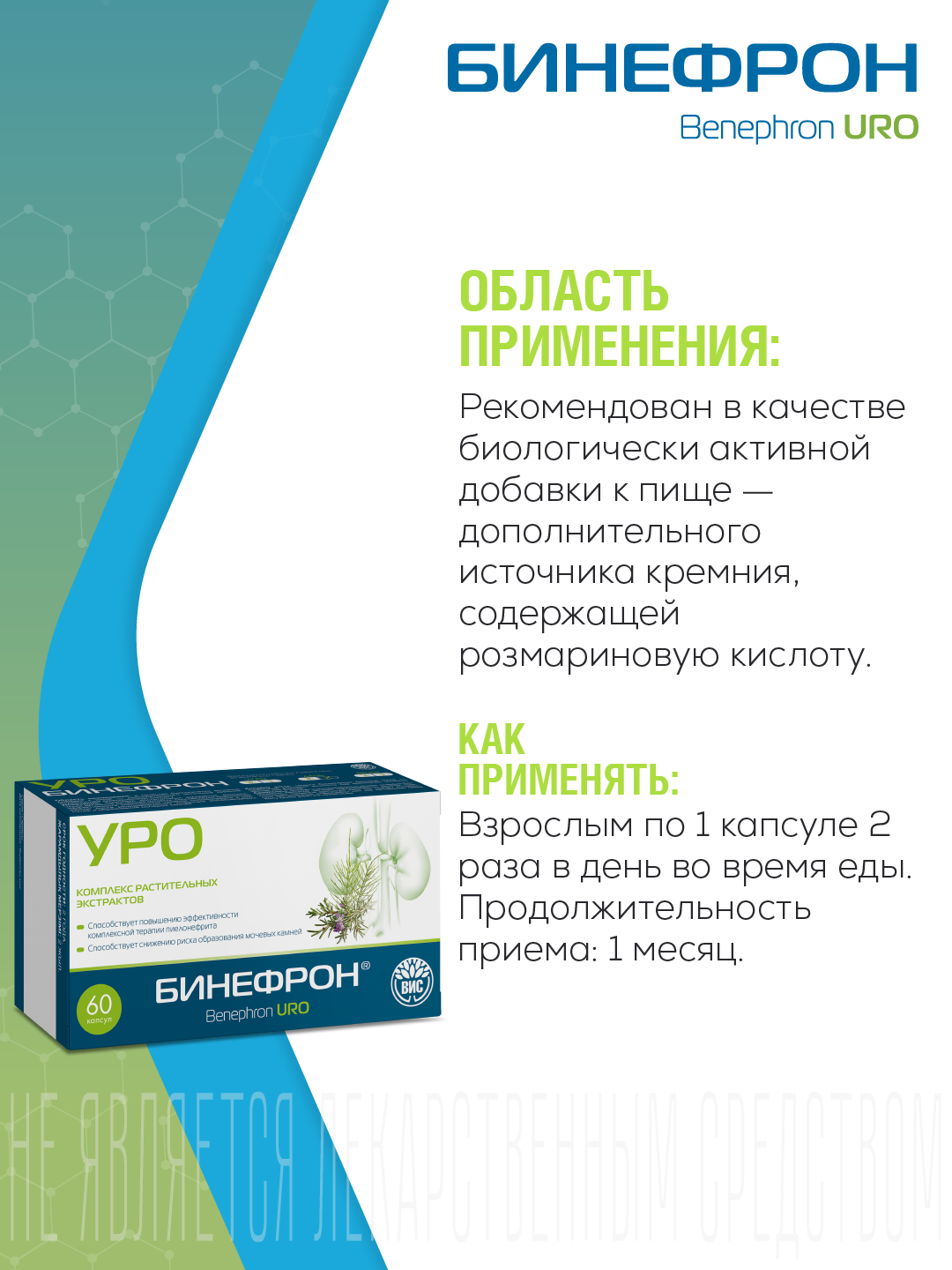 БАД ВИС Бинефрон УРО капсулы №60 - фото 2