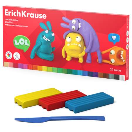 Пластилин ErichKrause 24 цв.