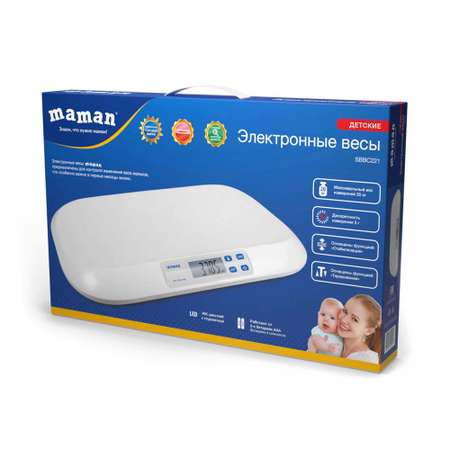 Весы электронные Maman для новорожденных SBBC221