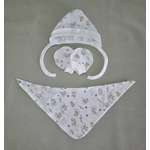 Чепчик с рукавичками и нагрудником ЯСЕЛЬКА