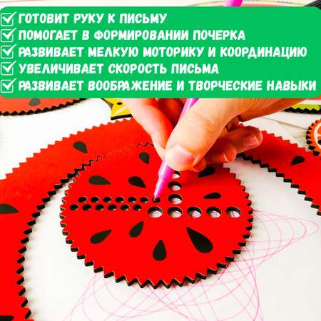 Спирограф Совушкина лавка Фрукты