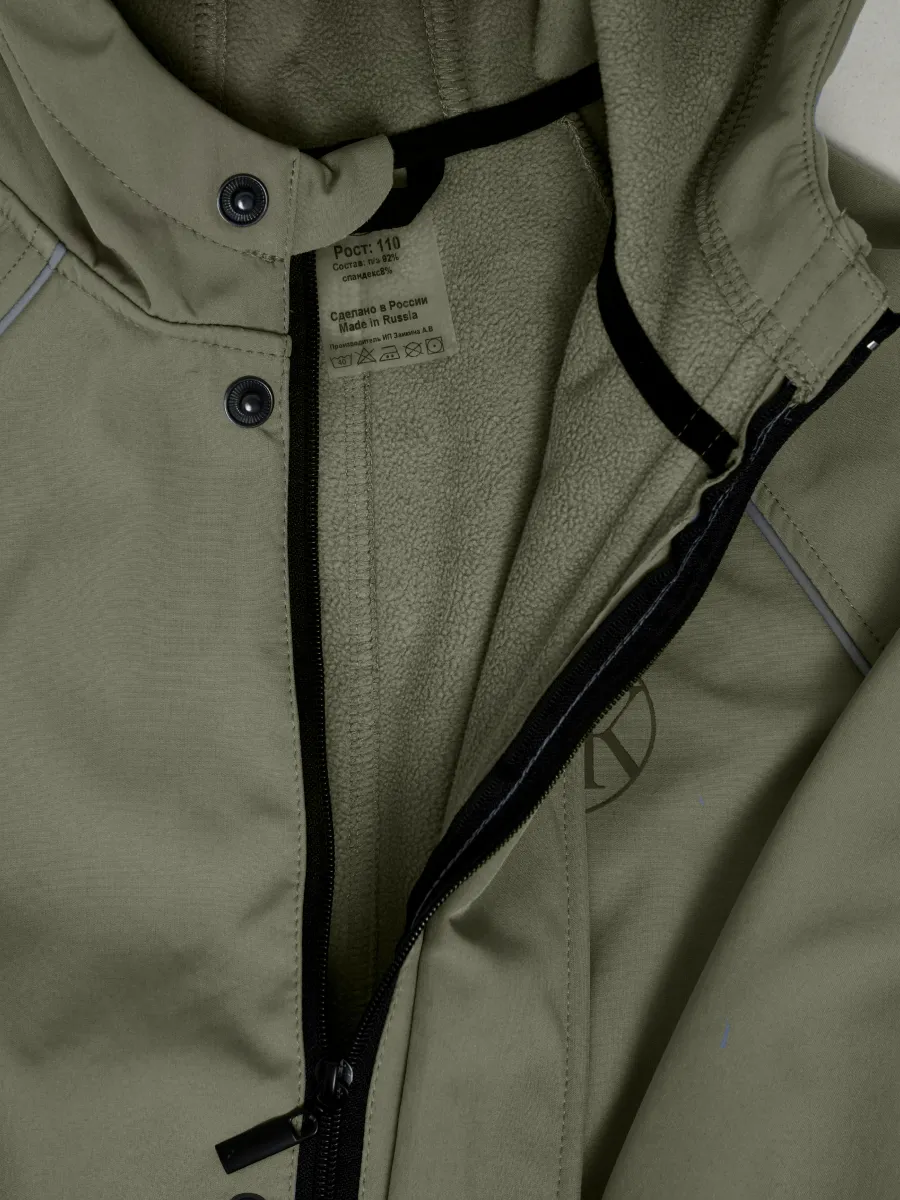 Комбинезон Супер Пупс Комб/сф/пл/оливковый - фото 17