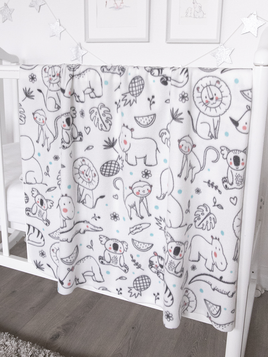 Изображение товара Флисовый плед Baby Nice Джунгли 100x140 см теплый легкий практичный Изображение товара Флисовый плед Baby Nice Джунгли 100x140 см теплый легкий практичный