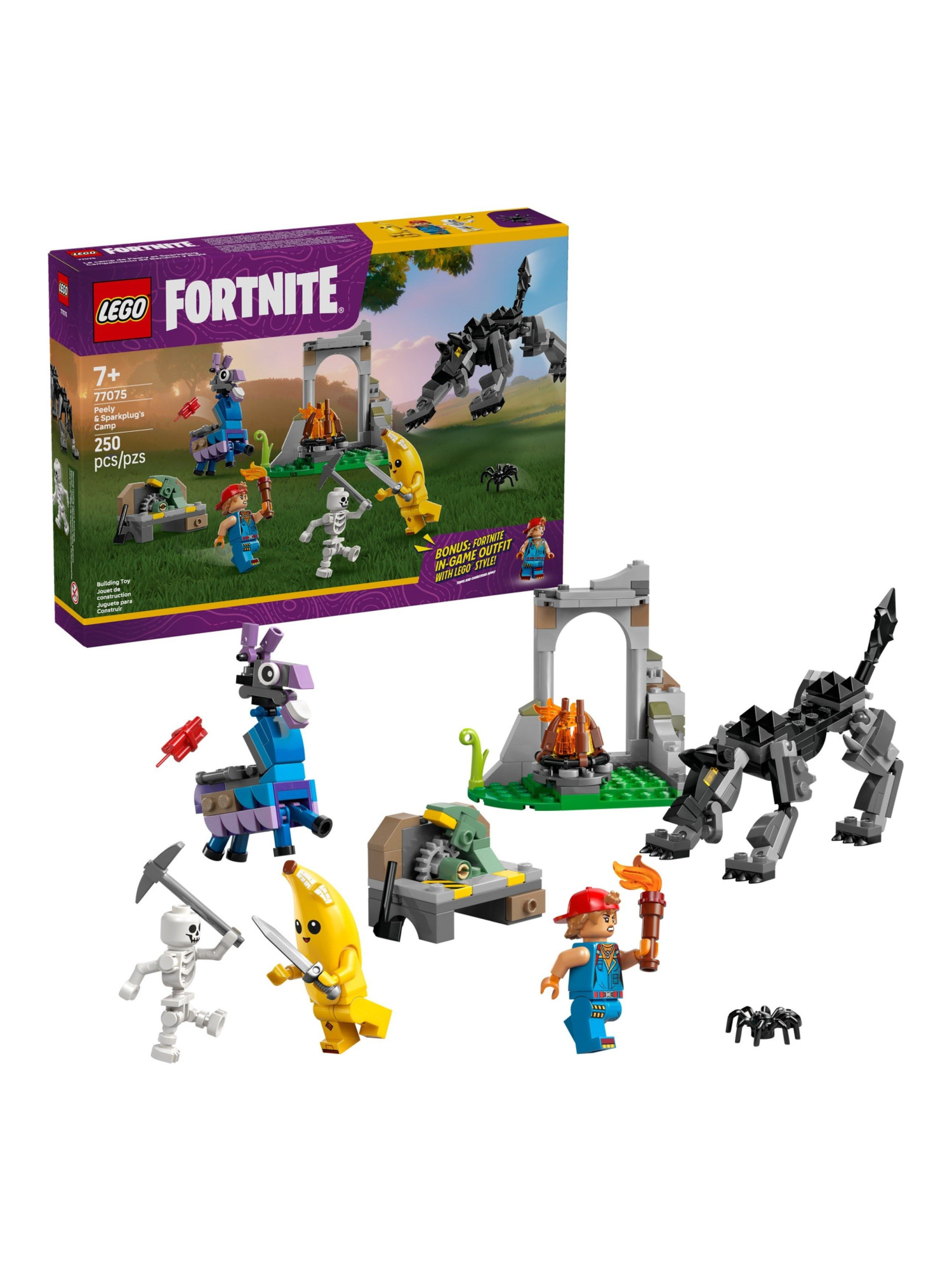 Конструктор LEGO Fortnite Лагерь Пили и Спаркплаг 250 дет. - фото 4