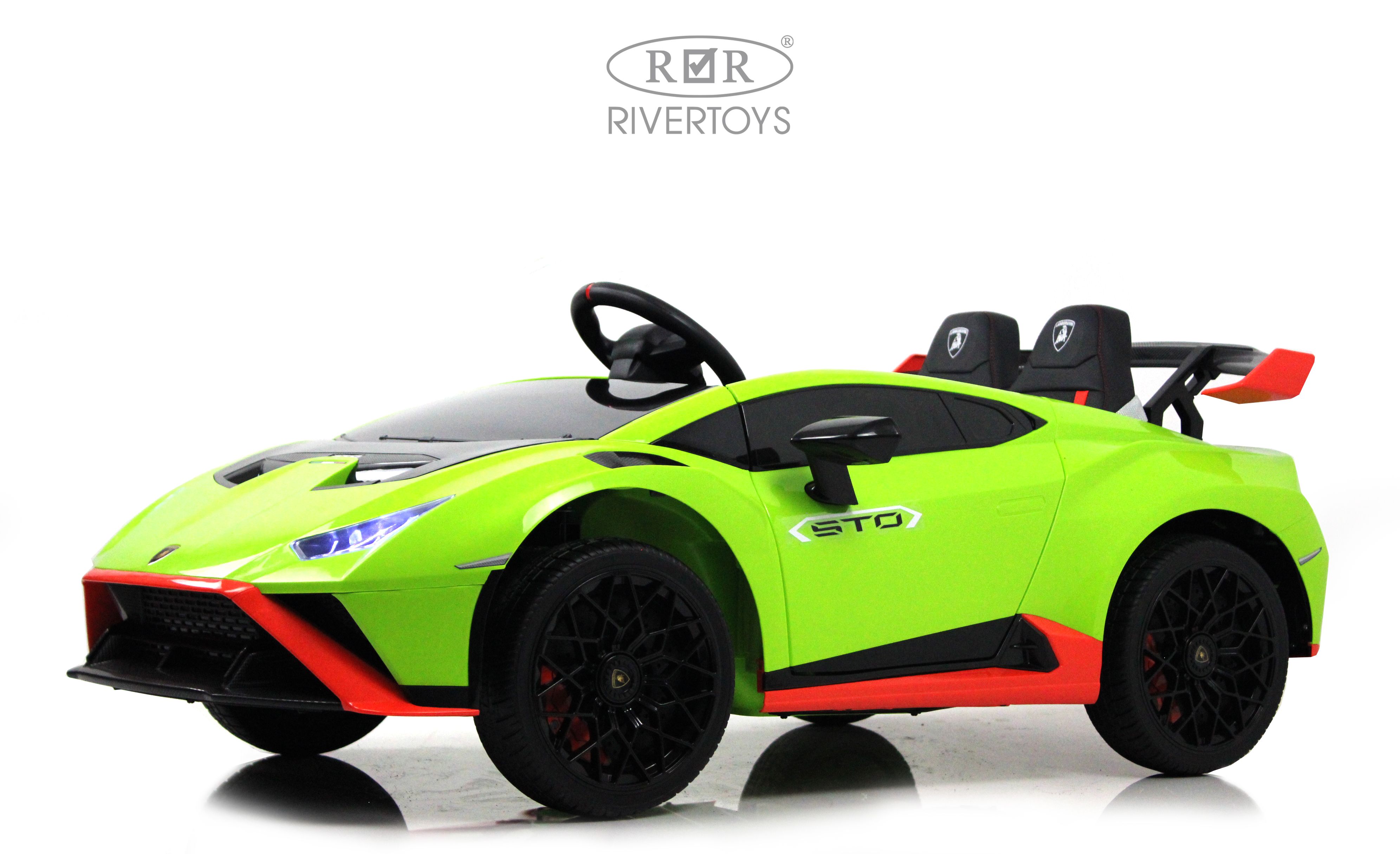 Электромобиль RIVERTOYS Lamborghini E888EE-GREEN С пультом ДУ - фото 16