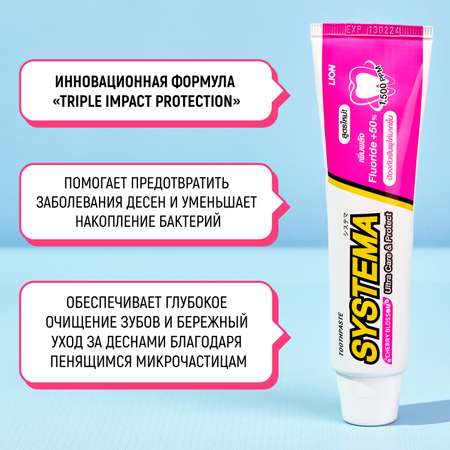 Зубная паста LION с фтором