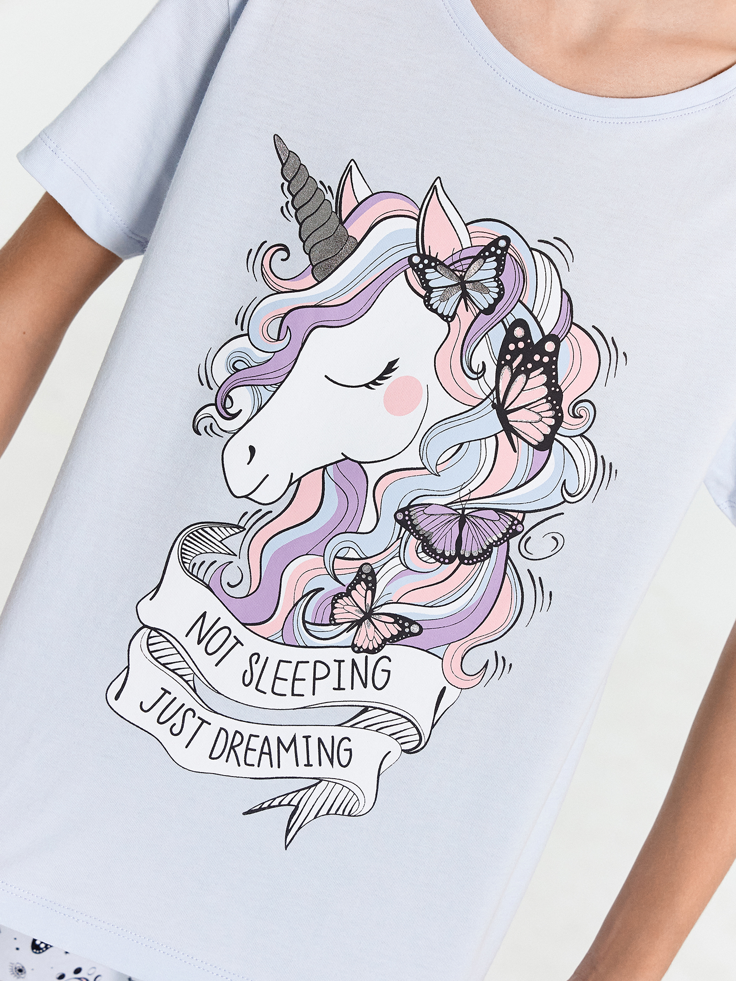 Пижама Mark Formelle (Марк Формэль) 567728/голубой +бабочки на голубом - фото 6