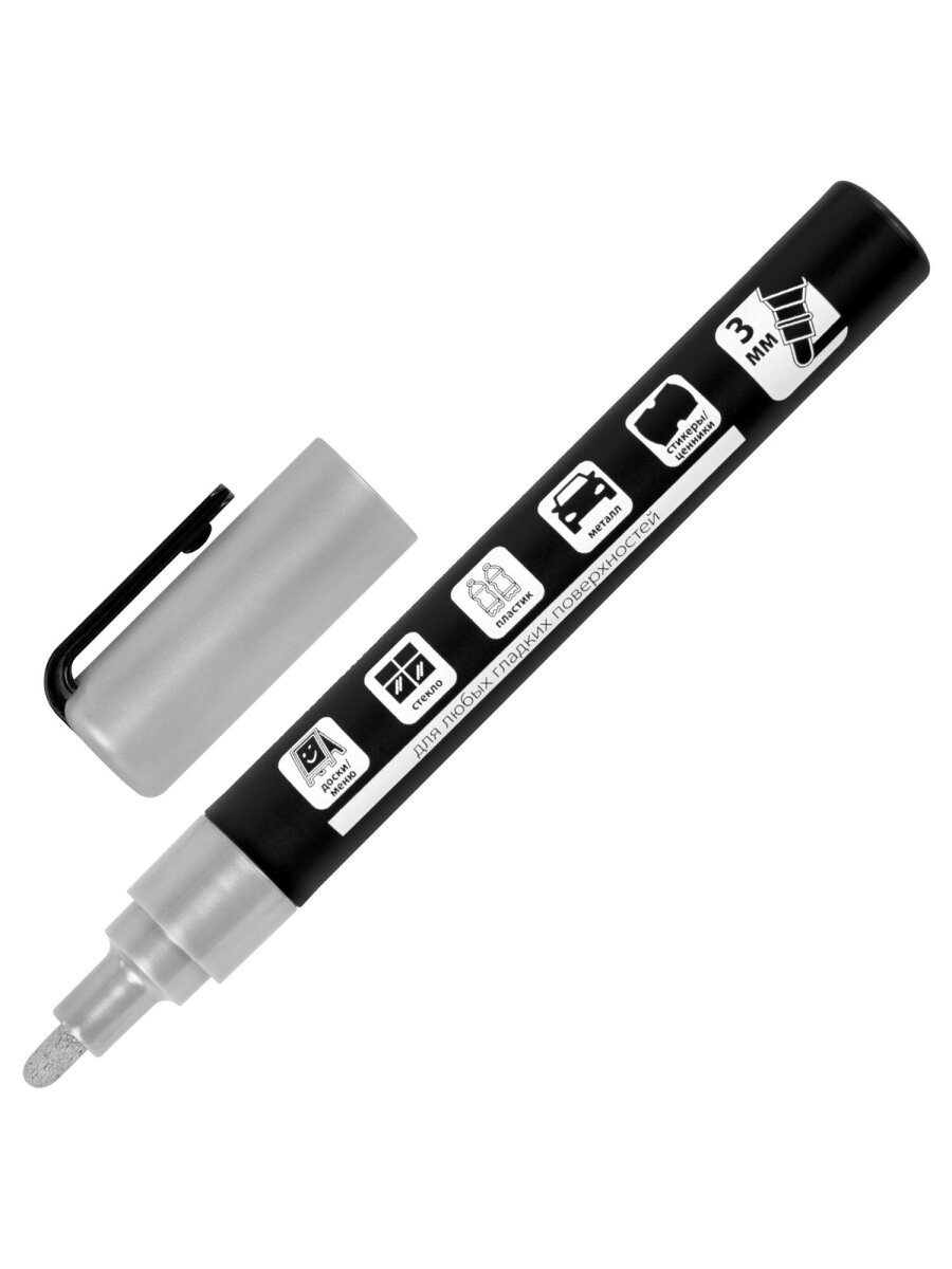 Маркеры Brauberg меловые 1 шт. - фото 5