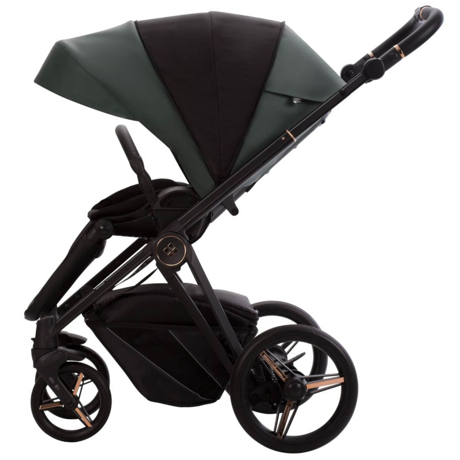 Коляска 2в1 Bebetto Monti Pro 02 Stella т.зеленый зеленый - фото 11