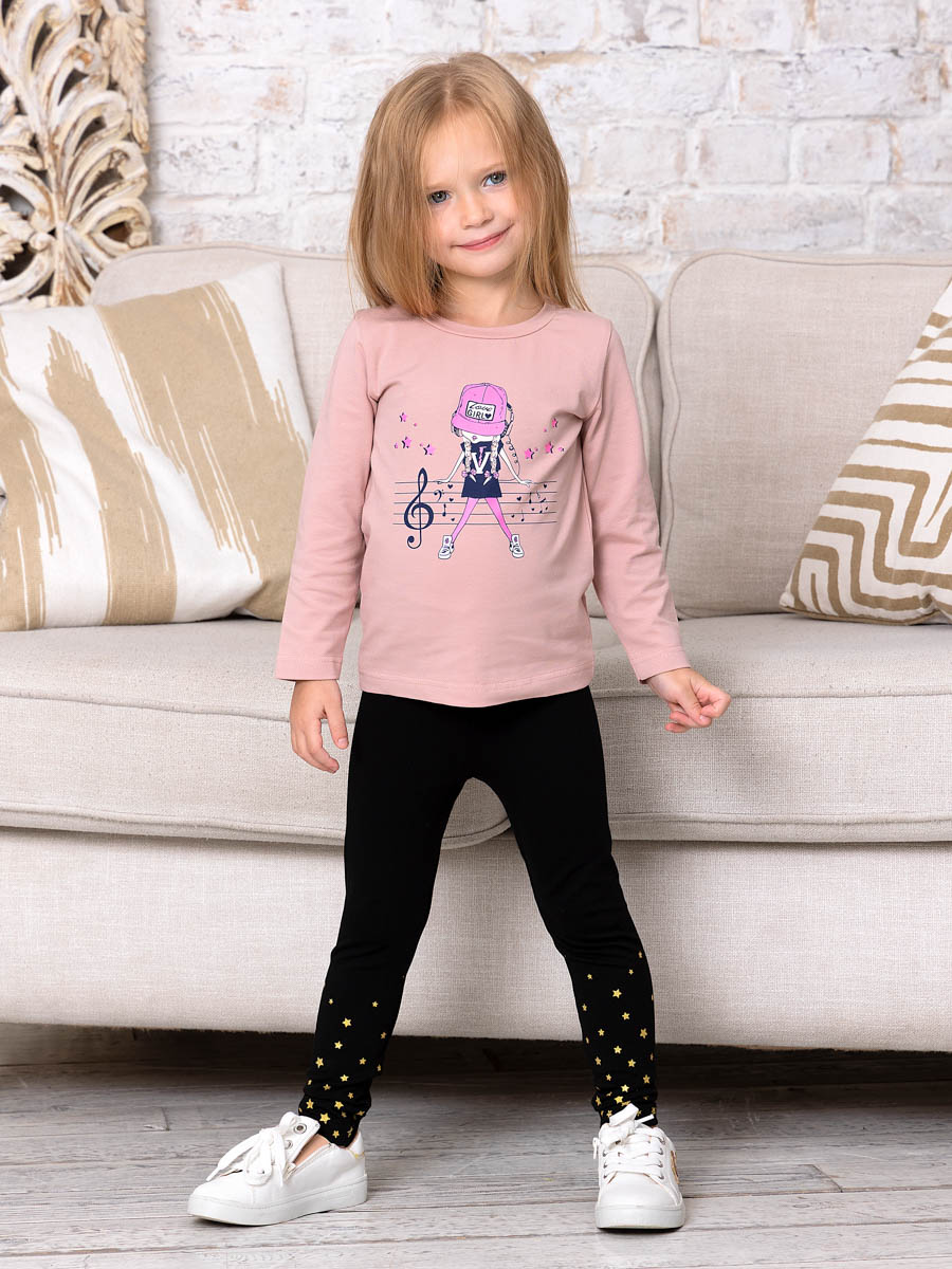 Леггинсы Ивбэби 30509/черный_золотой - фото 3