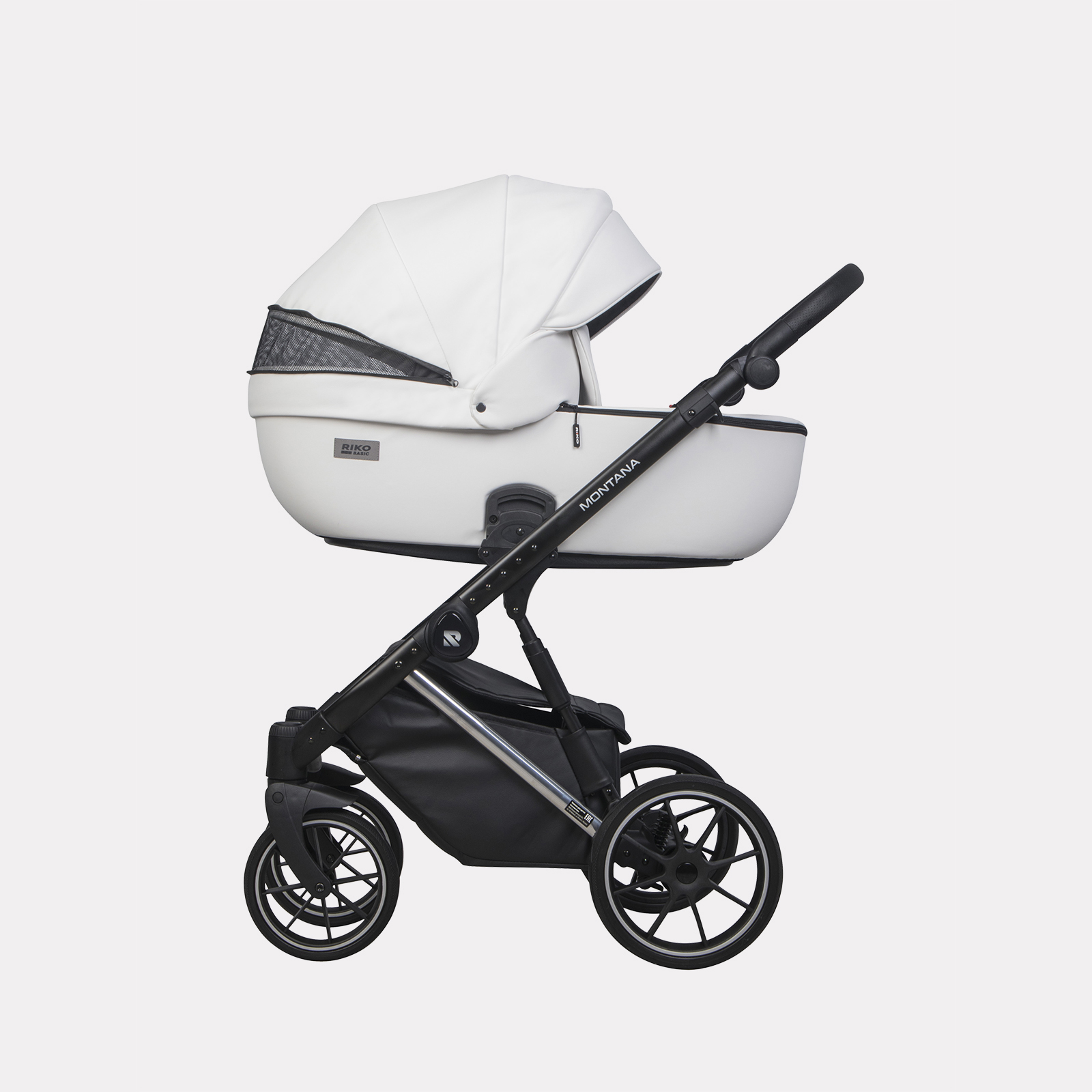 Коляска 2в1 Riko Basic Montana Premium Silver - фото 5