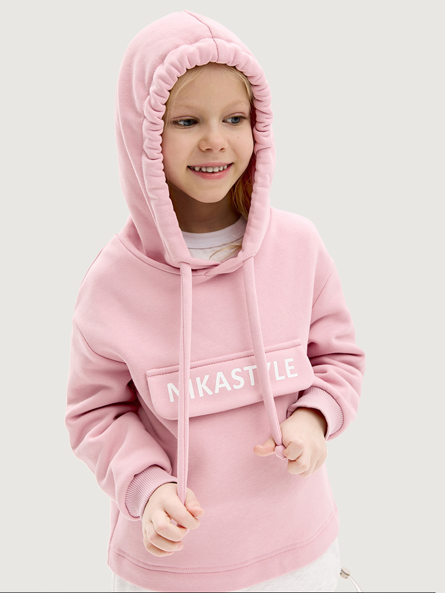 Костюм NIKASTYLE 7т20225 пудра/светло-серый меланж - фото 5