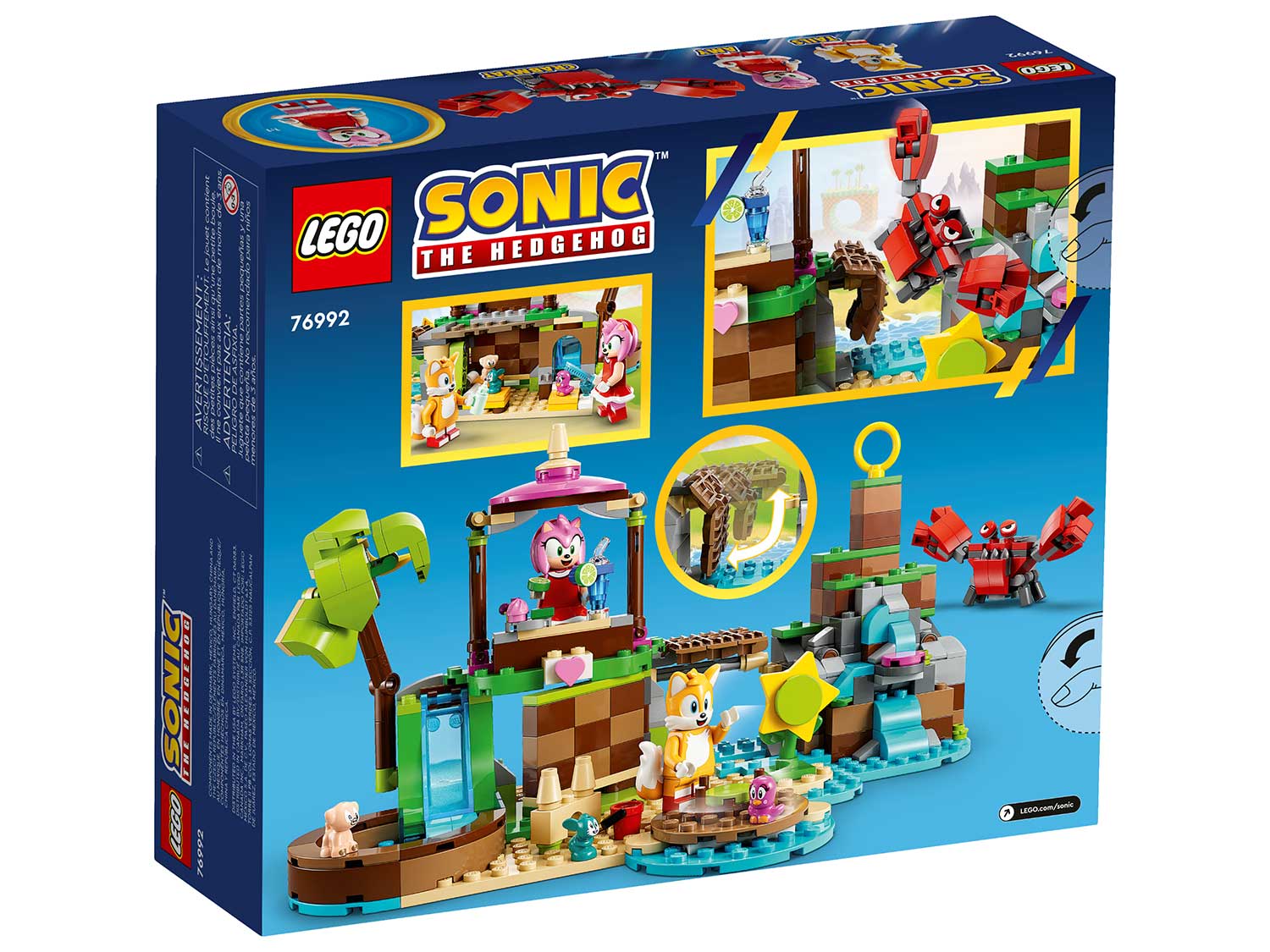 Конструктор LEGO Sonic the Hedgehog Остров спасения животных Эми блочный - фото 11