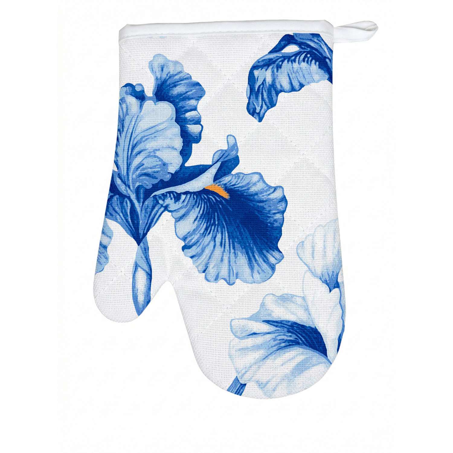 Рукавица кухонная Русский дом Ирисы 18*28см - фото 1