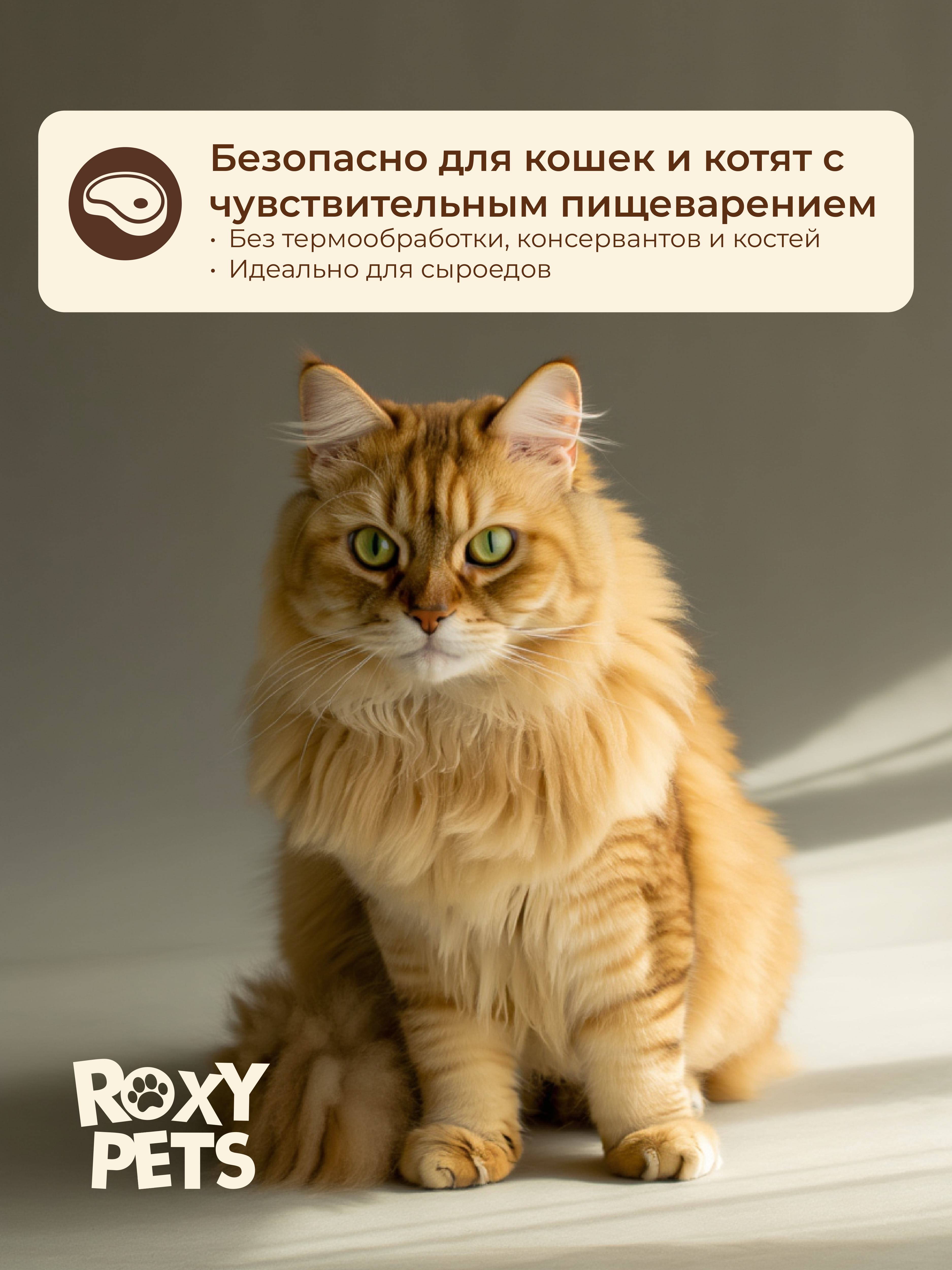 Лакомства для кошек и котят всех пород ROXY PETS из вяленого мяса индейки 3шт х 30гр - фото 8