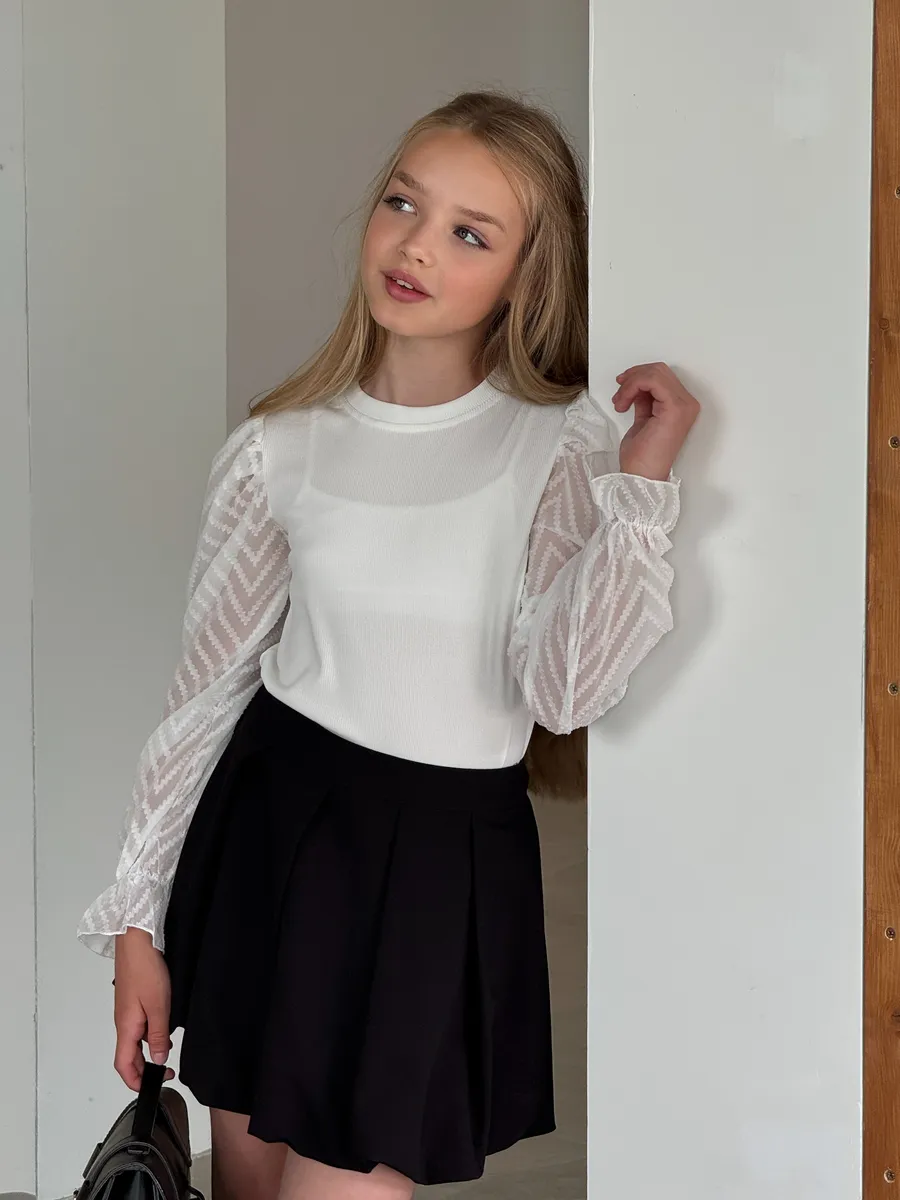 Блузка Locality Kids БЗ03/white - фото 4