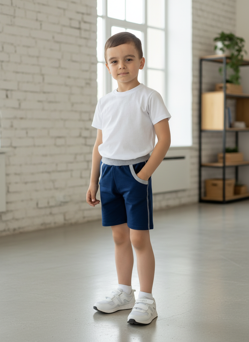 Шорты Утенок 409/1 т.синий - фото 1