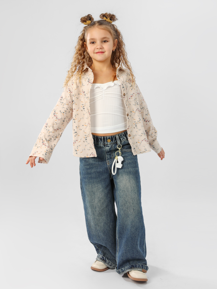 Рубашка Соль и Перец SP1511/кремово-голубой - фото 6