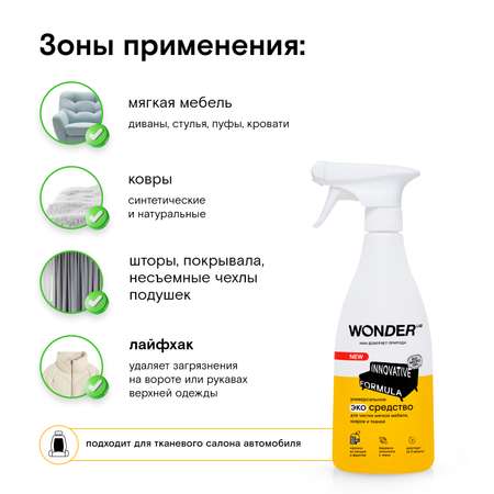 Спрей для уборки WONDER Lab для мебели и ковров