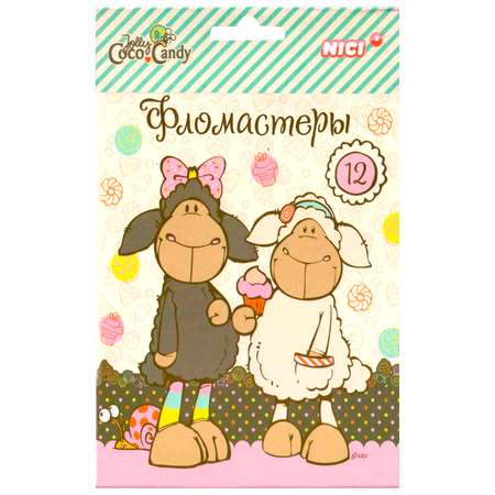 Фломастеры Hatber 12 цв.