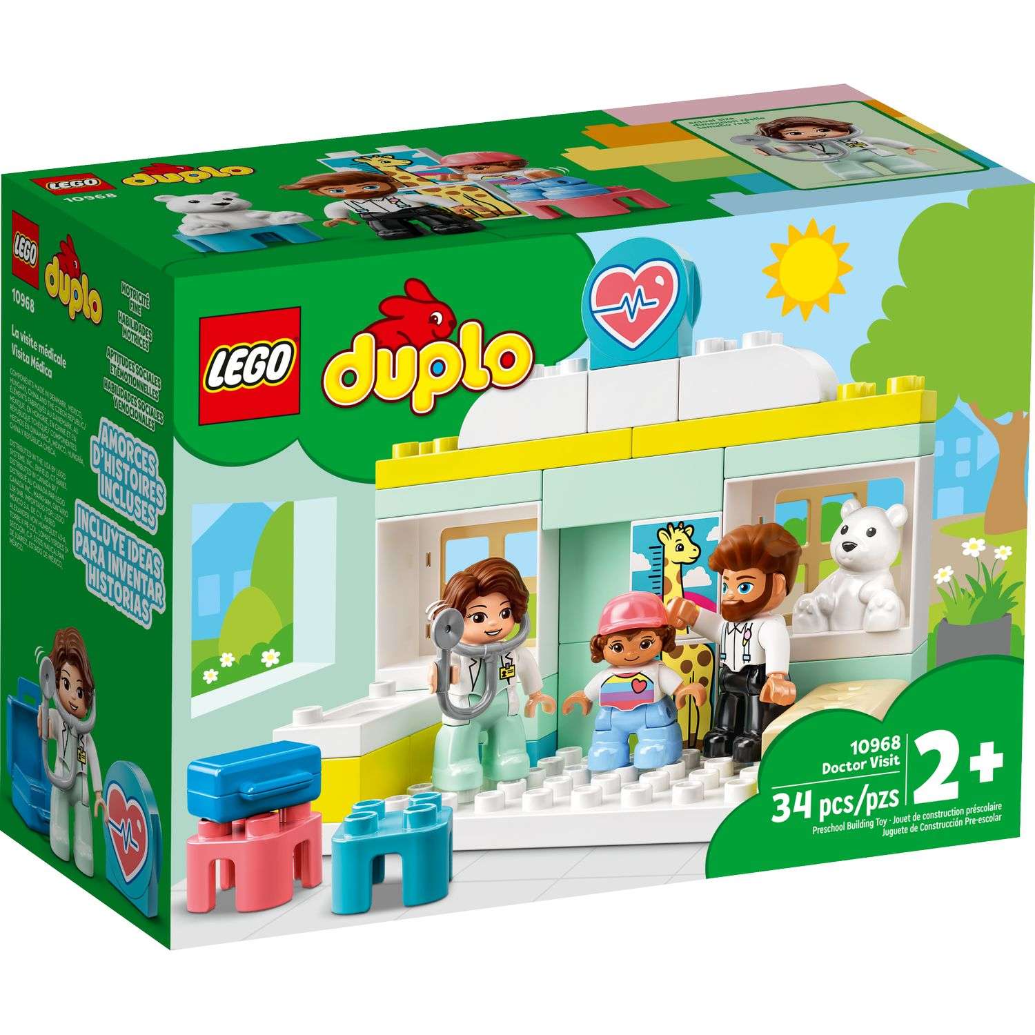Конструктор LEGO DUPLO Town Поход к врачу блочный - фото 2