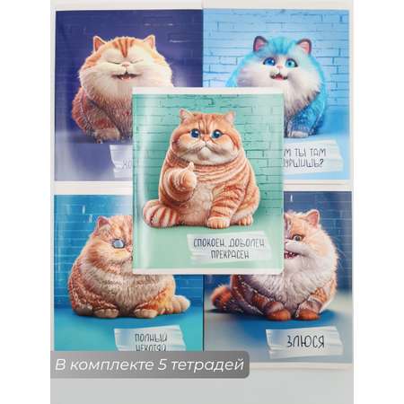 Общая тетрадь Listoff клетка 5 шт.