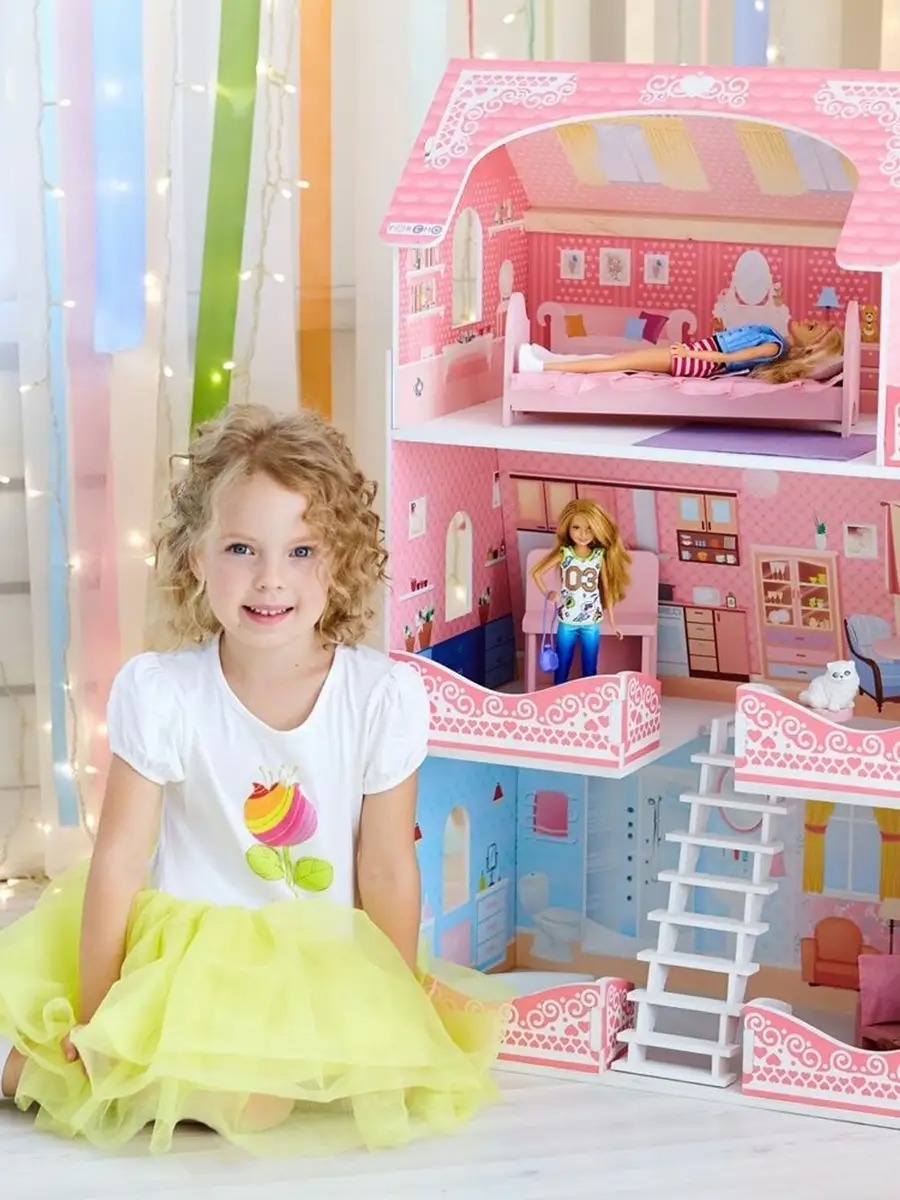 Домик для кукол PAREMO 90 см с мебелью PD318-07 - фото 2