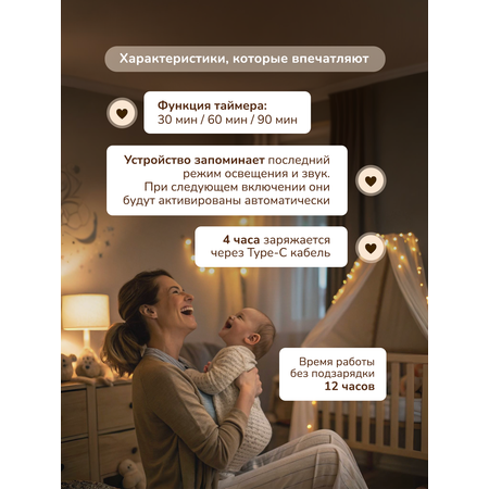 Игрушка ночник, проектор Хевель