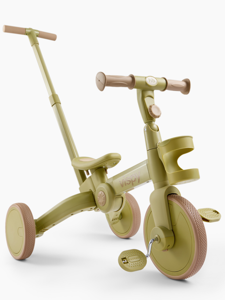 Изображение товара Беговел VISPY ВИСПИ 3 в 1 для детей 1, 5-5 лет, алюминиевая рама, 20/15 см колеса