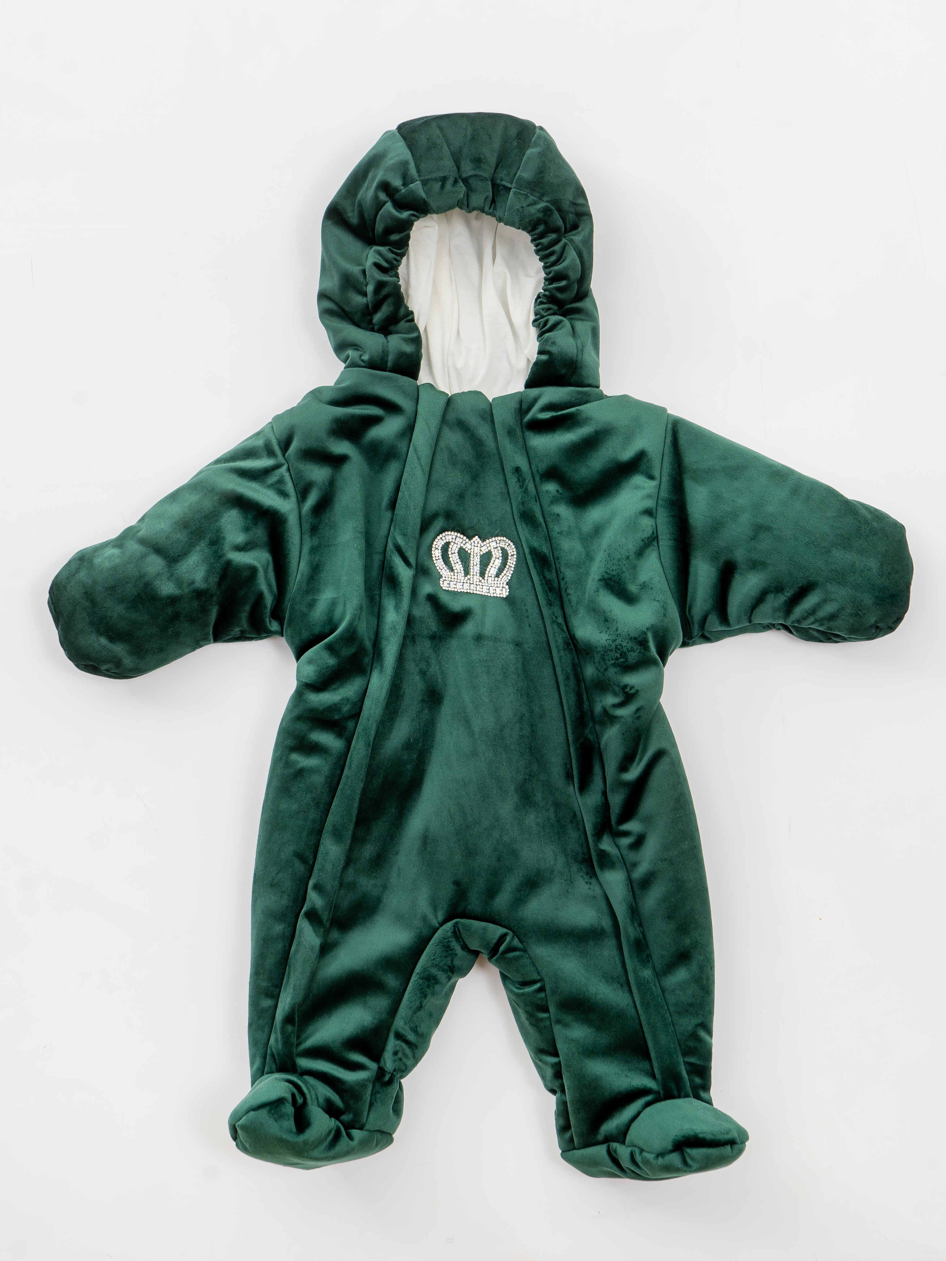 Конверт на выписку ТОСЯ БОСЯ Корона зеленый - фото 4