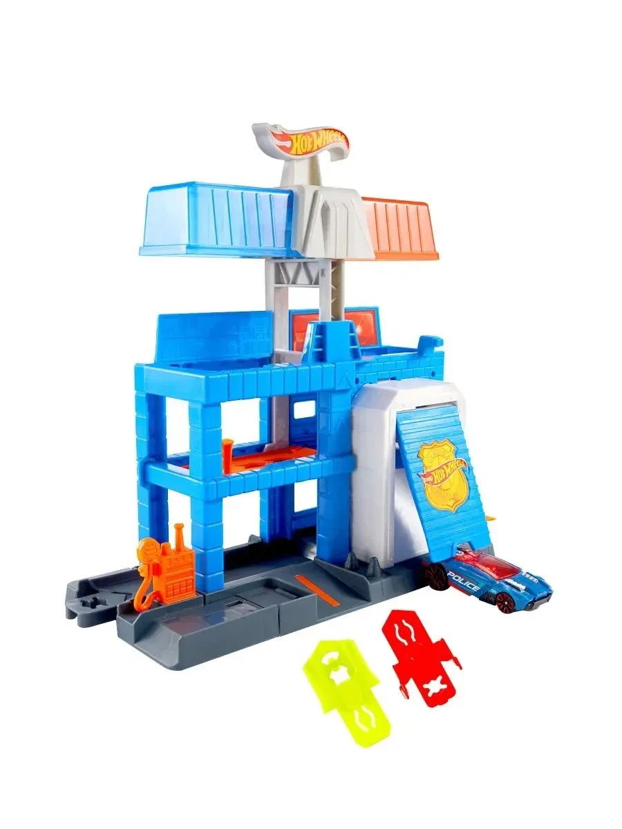Трек Hot Wheels Полицейская станция с машинкой JHL74 - фото 6