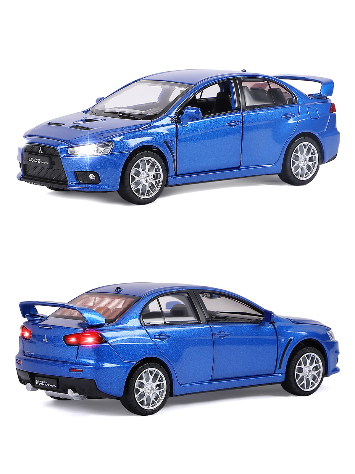 Автомобиль АВТОпанорама Mitsubishi Lancer Evolution 1:32 JB1251330 - фото 7
